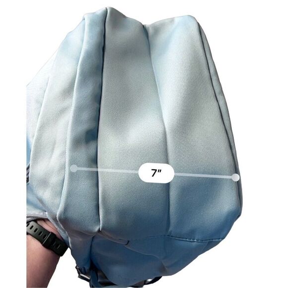 Blue Waterproof Computer Business Large Capacity Backpack School Commuter Bag - Picture 10 of 11